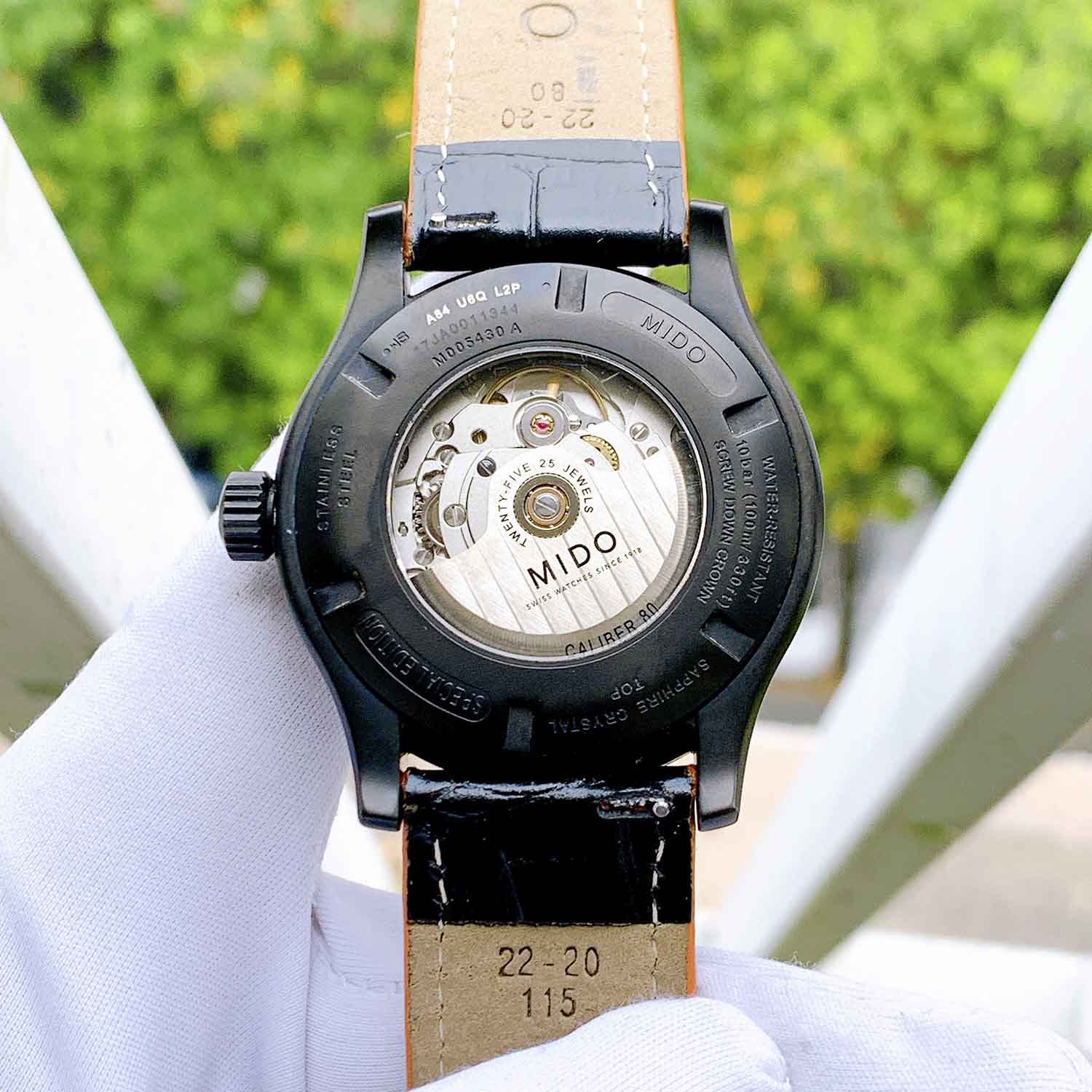 Quality Fashion Leather Watch Band M005.430.36.062.52_K0002867